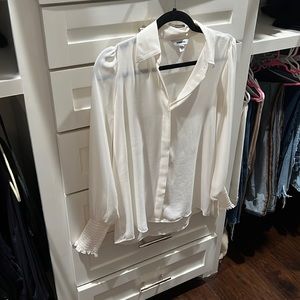 Express white xs blouse